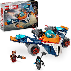 LEGO Marvel Rockets Vaisseau spatial contre. Ronan Ensemble de vaisseau spatial à construire Les Gardiens de la Galaxie Figurine de super-héros Jouet Cadeau pour garçons et filles de 8 ans 76278 Ensembles de construction Besuche den LEGO-Store Single
