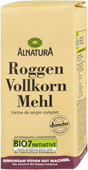 Bio Mehl Roggen-Vollkorn, 1 Kg Amestec pentru copt si gatit Naty Shop 1 Kg (1Er Pack)