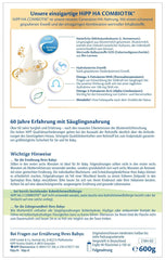 HiPP HA 2 Combiotik (4 x 600g) - Formule de suite après 6 mois, avec cultures naturelles d'acide lactique, fibres alimentaires précieuses (GOS), oméga-3, protéines hydrolysées pour un système immunitaire sensible