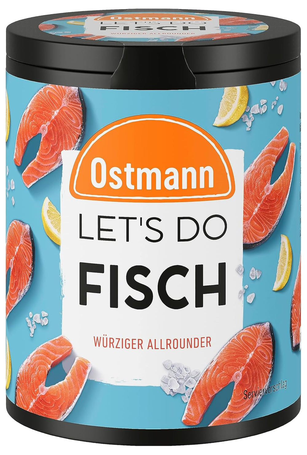 Ostmann Gewürze - Faisons du poisson polyvalent | Gewürzsalz pour Bratfisch, Flammlachs et Meeresfrüchte | Würziger Allrounder à la moutarde, au citron et à l'aneth | 85 g dans une barre de recyclage Metalldose