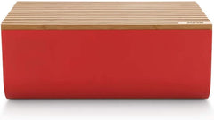 Alessi Mattina BG03 WG - Corbeille à pain en acier inoxydable avec résine époxy et bois de bambou, gris chaud Boîtes de conservation Naty Shop