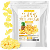Ananas lyophilisé 250g, gros morceaux, fruits lyophilisés en tranches, non sucrés, morceaux d'ananas fruités, ananas séchés Produits déshydratés Naty Shop Titre par défaut