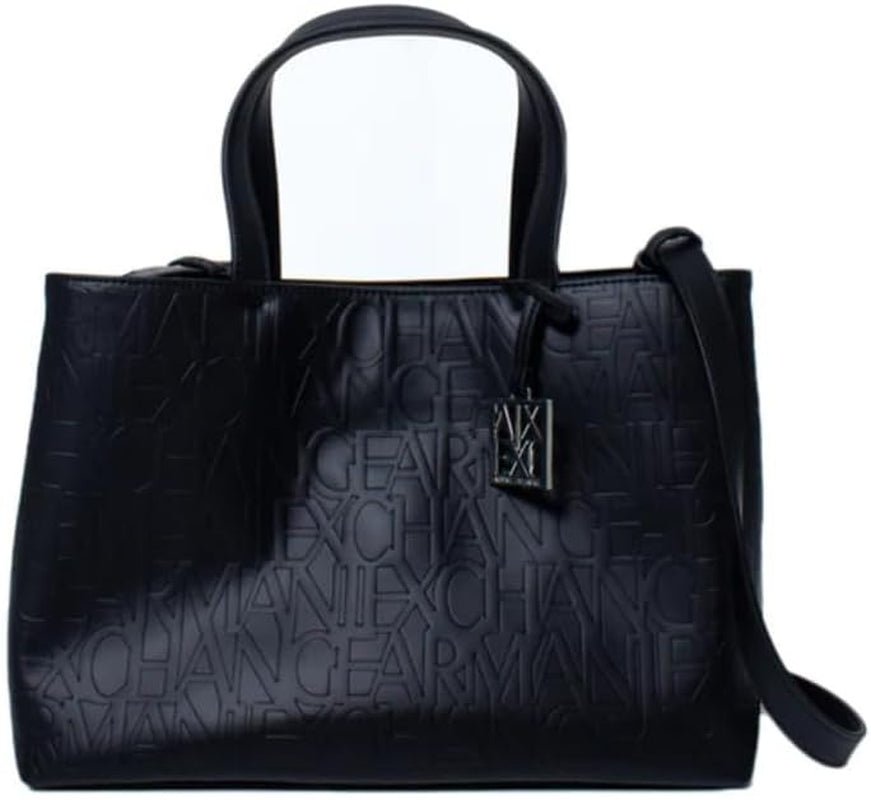 Armani Exchange Sac Porté Épaule Liz-Medium Open Shopping Femme Sacs Naty Shop Nero