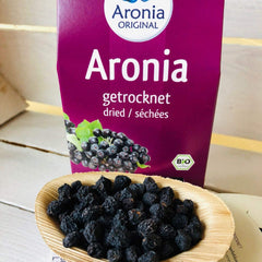 Aronia ORIGINAL fruits d'aronia séchés biologiques 500 g | baies délicatement séchées | végétalien, sans conservateur, sans sucre ajouté (par la loi) Produits déshydratés Naty Shop