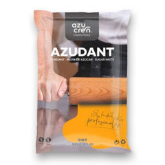 Azucren - Azudant - Fondant en rouleau - Facile à utiliser, lisse, flexible, souple et pliable - Parfait pour décorer les gâteaux, halal, casher - Sans gluten - 250G (Orange) Pâte à sucre Naty Shop Titre par défaut