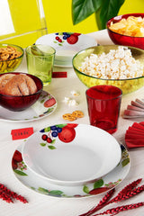 Brunch Time Geschirr 18Er Set Apple Weiß/Mehrfarbig Seturi vesela masa Naty Shop