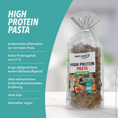 Paste proteice Best Body Nutrition 6 x 200g – Fit4Day Tagliatelle bogate în proteine – 61% proteine, conținut scăzut de carbohidrați, vegane și fără lactoză, fără soia – Proteine din mazăre de înaltă calitate – pentru diete sărace în carbohidrați