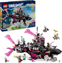 LEGO DREAMZzz Albtraumhai-U-Boot - Ensemble modulaire avec 2 Baumöglichkeiten, 2 abnehmbaren Fluggeräten et 5 Minifiguren, inkl. Mateo et Astrid - Cadeau pour filles et garçons à partir de 9 ans - 71500