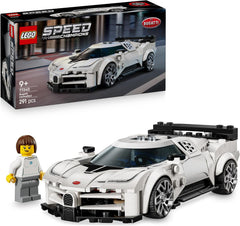 LEGO Speed Champions Bugatti Centodieci Hypersportwagen - Rennauto zum Bauen und Ausstellen - Fahrer Minifigur zum Sammeln - Geschenk für Jungen und Mädchen ab 9 Jahren und Erwachsene 77240