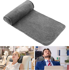 Pernă de gât pentru fotoliu reclinabil, pernă reglabilă din pluș, rolă de gât, fleece antiderapant, canapea, pernă de gât pentru călătorii, acasă, șezlong, canapea, fotoliu (gri închis)