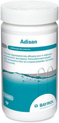BAYROL Adisan 1 kg - Granule extrem de eficiente pentru curățarea piscinei, îndepărtează murdăria și petele de grăsime - Căptușeli pentru piscine, capace pentru rulouri, acoperiri pentru piscine, piscine din poliester, alb
