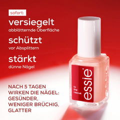 Essie Nail Rescue Kit : Huile pour ongles et cuticules parfumée à l'abricot + Vernis à ongles réparateur To the Rescue