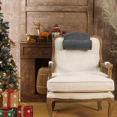 Oreiller cervical pour fauteuil inclinable, oreiller réglable en peluche, rouleau de nuque, polaire antidérapante, canapé, oreiller cervical pour voyage, maison, chaise longue, canapé, fauteuil (gris foncé)