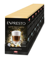 ESPRESTO Latte Macchiato Type Vanille, compatible K-fee & ALDI EXPRESSI*, certifié RFA, doux & harmonieux, 48 capsules de café & 48 capsules de lait