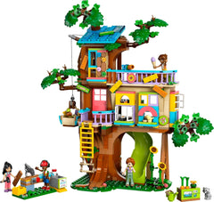LEGO Friends Tree House - Ensemble de jeu de rôle à construire et à jouer - Maison de jouets pour filles de 8 ans - Ensemble avec 4 figurines de personnages et 2 figurines d'animaux - Idée cadeau pour enfants 42652 Jeux de construction Besuche den LEGO-Store