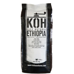 Ganze Kaffeebohnen 100% Arabica de l'Éthiopie – 1 kg – Geröstet naturel – Mittlere Intensität – Fruchtige & Zitrusnoten – Premium-Qualität aus Oromia – Idéal pour Espresso & Moka
