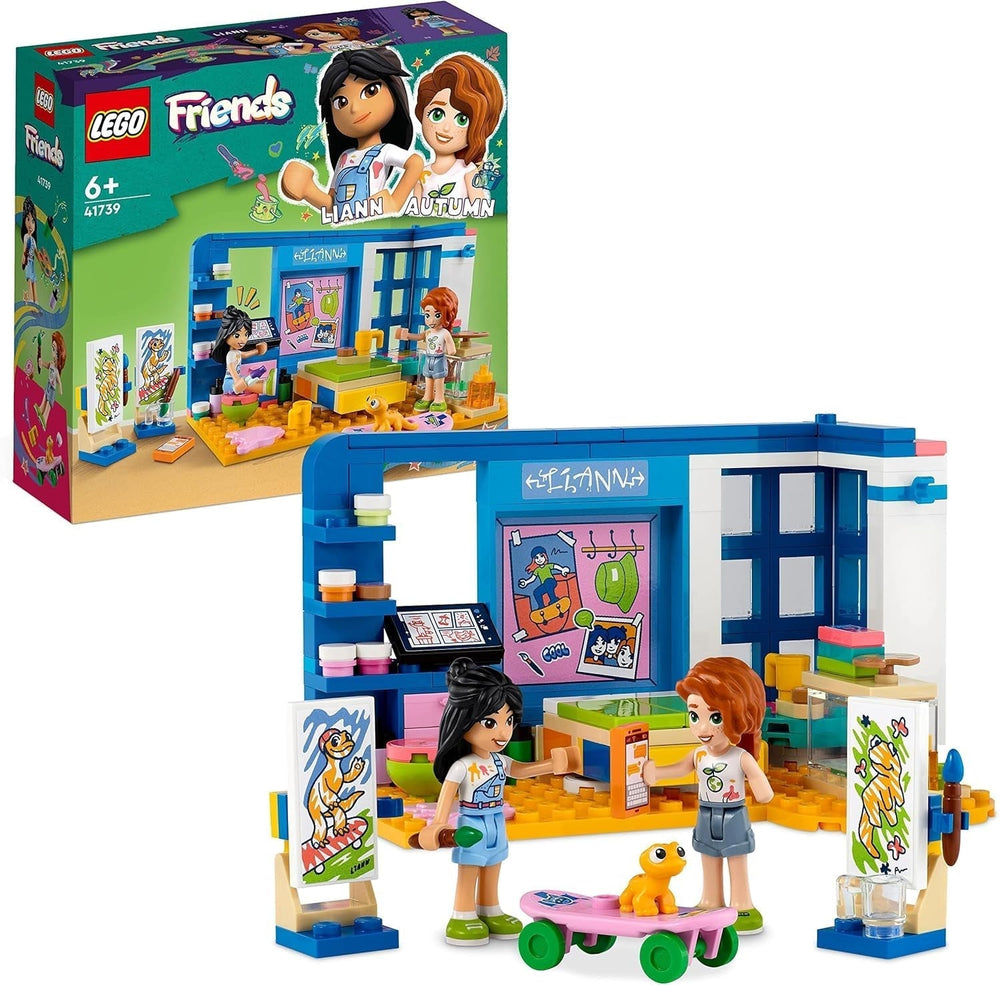 LEGO 41739 Friends La chambre de Liann, mini jouet sur le thème de l'art, petit cadeau de collection avec mini poupées Liann, Autumn et Pet, séries 2023, ensembles de construction Besuche den LEGO-Store Single