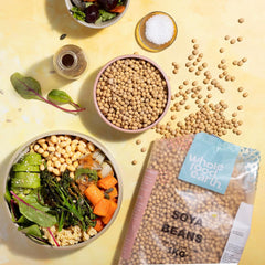 Soja Wholefood Earth - sans OGM - naturel - végétalien - sans produits laitiers - sans sucre ajouté 1 kg