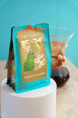 Café Quindio Papayo Honey Specialty Coffee - Café en grains 100% Arabica d'origine unique Colombie - aux notes naturelles de muscade, noix de coco et mandarine (250g) - idéal pour Chemex