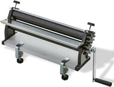 Mașină de întins aluat de pizza DKN cu manivelă, 48,8 cm, mașină de făcut paste, tavă de aluat cu role antiaderente și control al grosimii - Construcție solidă din oțel și aluminiu