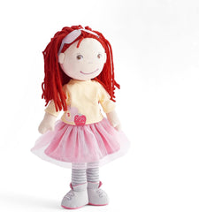 Poupée HABA AVA, poupée 30 cm avec lunettes, poupée douce pour enfants à partir de 18 mois