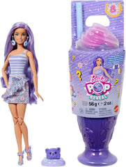 Barbie Pop Reveal Series - Coffret avec poupée mannequin et accessoires, série Candy, design Donut Dreams avec animal de compagnie, 8 surprises dont changement de couleur, JFY60