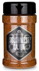 Ankerkraut Southwest Cajun, BBQ Rub Gewürzmischung zum Zubereiten von Gumbos et Jambalaya Gerichten, 170g en Streuer