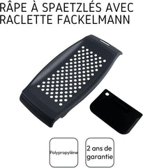 Râpe à spaetzle Fackelmann avec grattoir à pâte Éplucheur Naty Shop
