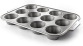 Tavă de brioșe Kitchenaid pentru produse de copt din oțel aluminizat, antiaderentă, rezistentă la cuptor, se poate spăla în mașina de spălat vase, gri Matrite si tavi pentru copt Naty Shop