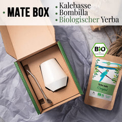 SET DE CEAI MATE ORIGEENS Cu canÄ pentru mate din Portugalia, bombilla Èi ceai Yerba Mate BIO - Set cadou original
