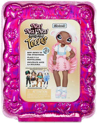 Na! Na! Na! SurpriseTeens Modepuppe - Sammlerpuppe - 28 cm weiche Stoffpuppe, inspiriert durch Schafe - Mit rosa Haaren - Lila Lamb