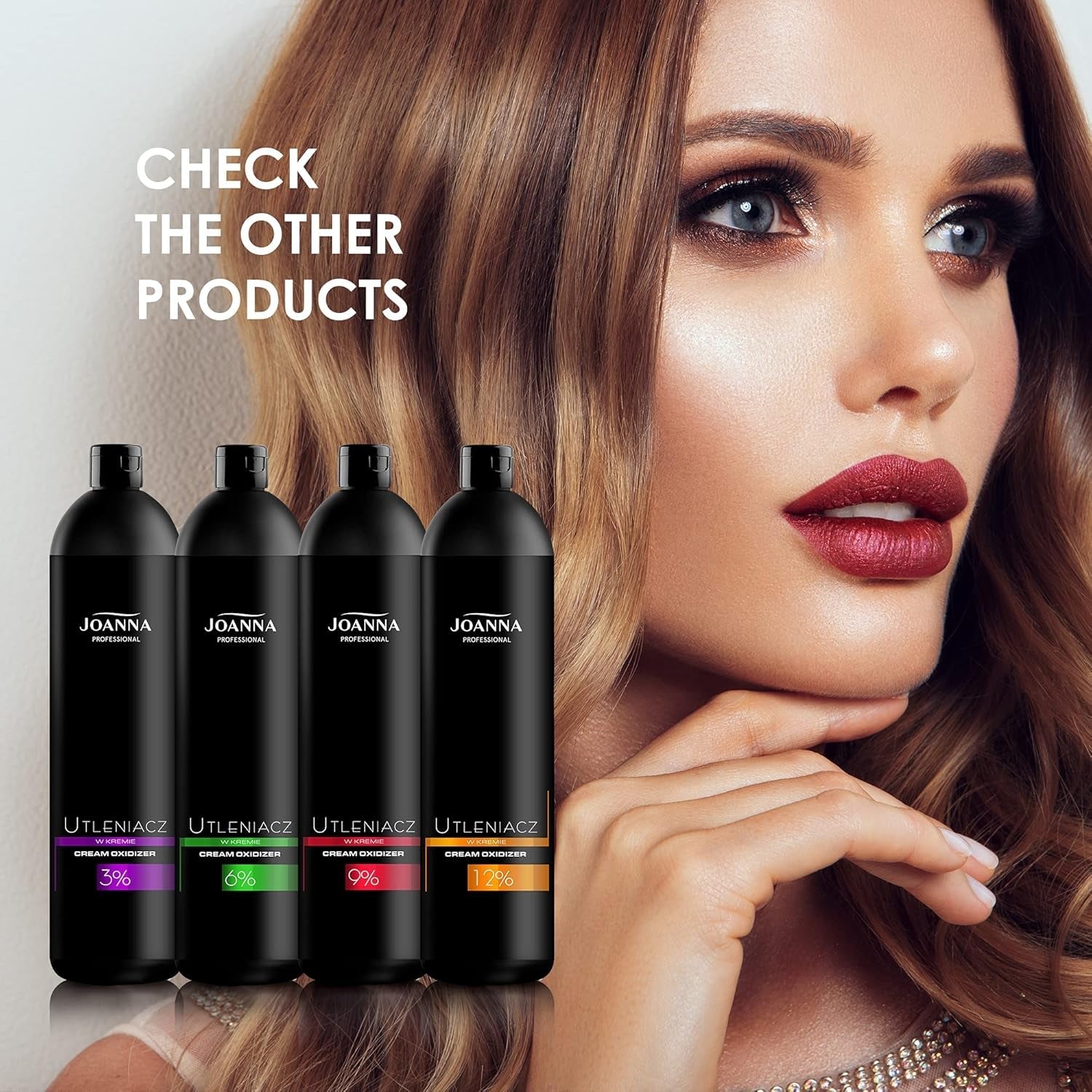 Joanna Professional Hair Colour Oxidant 6% - cremă revelatoare cu peroxid de hidrogen - agent oxidant pentru decolorare - cremă revelatoare Oxydant - 1000g Vopsea pentru par Naty Shop