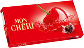 Ferrero Mon Chéri - Chocolat croquant, liqueur fruitée et cerise aromatique - Cadeau chocolat de Saint Valentin pour elle et lui - 1 paquet de 15 chocolats individuels