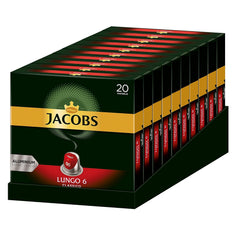 Cafés à café Lungo Classico, intensité 6 sur 12, 20 cafés compatibles Nespresso®*, 10 x 20 & Cafés Espresso Classico, intensité 7 100 cafés compatibles Nespresso®*, 10x10 cafés