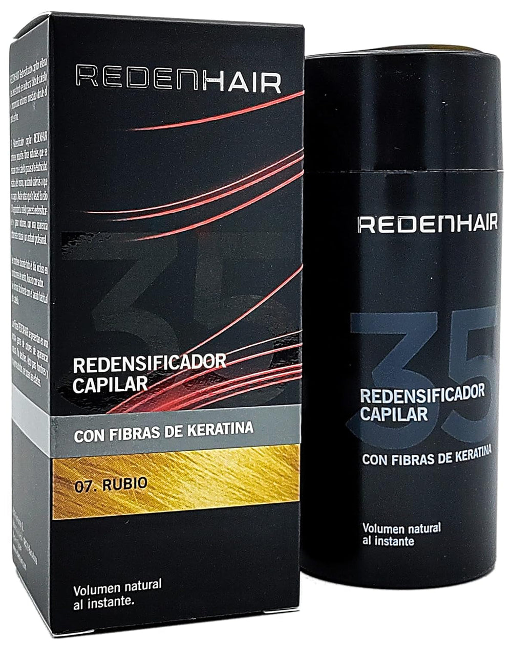 Redenhair Hair Restorer - Microfibre de păr cu keratină - rezistente la ploaie, vânt și transpirație - soluție pentru alopecie Ingrijire par Naty Shop Redensificator de păr blond