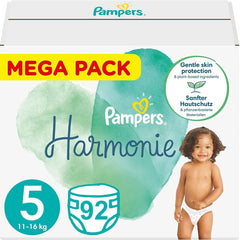 Couches PAMPERS HARMONY Taille 5 92 (11-16 kg)
