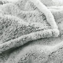 Aqua-Textil Couverture câline moelleuse 150 X 200 Cm Gris Blanc Mélange Peluche Couverture TV Couvre-lit Sherpa Polaire Oeko-Tex Ottawa Lits et Couvertures Besuche den aqua-textil-Store
