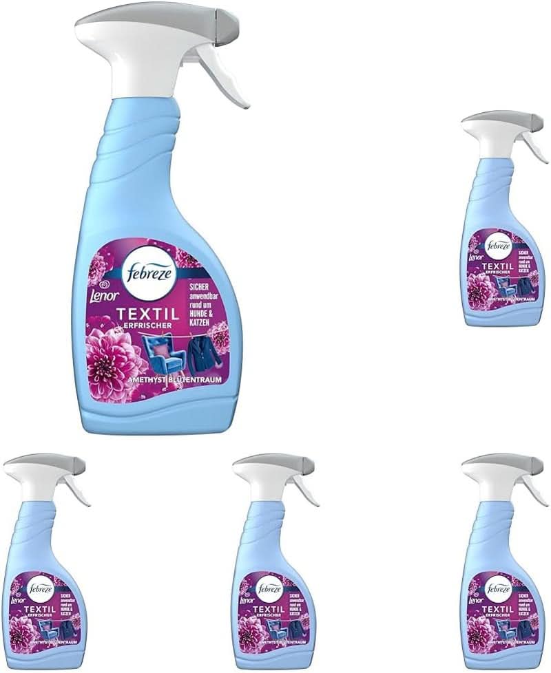 Febreze Detergent textil Lenor Amethyst Floral Dream, albastru, 500 ml Detergenti Rufe Naty Shop Set 5 x 500 ml