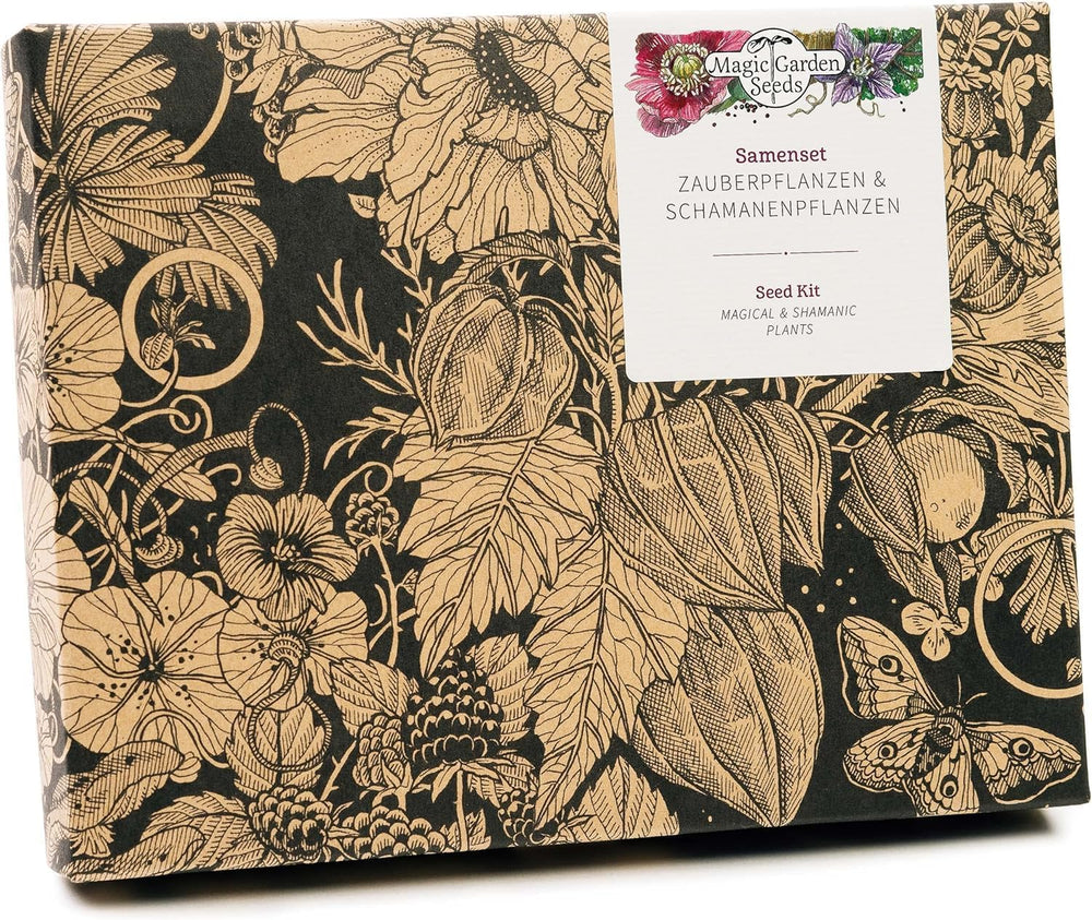 Magic Garden Seeds - Zauber- & Schamanenpflanzen - Samen Geschenk Set Mit 5 Magischen KrĂ€utern FĂŒr Magie Im Garten - KrĂ€uter Anzuchtset Mit Alraune, Bauerntabak, Salbei, Bilsenkraut Und Habichtskraut