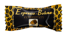 Hellma Espresso Beans in Dark Chocolate - 40 grains enrobés de chocolat individuellement - 1,1 g chacun - Boîte de rangement - Pour cafés et restaurants