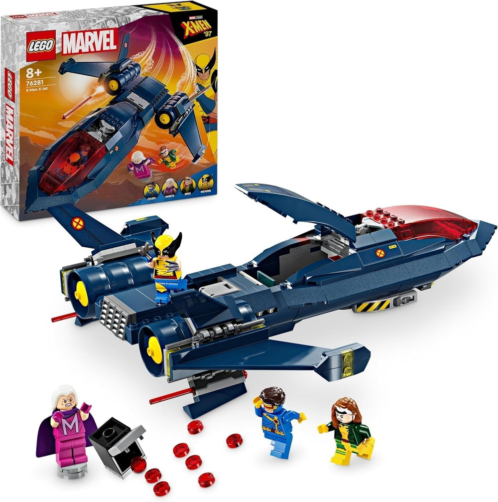 LEGO Marvel X-Jet The X-Men Modèle d'avion à construire avec figurines comprenant Wolverine et Rogue Jouet de super-héros pour enfants Cadeau pour garçons et filles de 8 ans 76281 Ensembles de construction Beuche den LEGO-Store Single