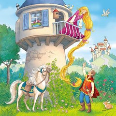 Ravensburger Puzzle pentru copii - 08051 Rapunzel, Scufița Roșie și Regele Broască - Puzzle pentru copii de 5 ani și peste, cu 3X49 piese Puzzle Naty Shop