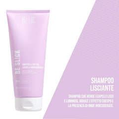 | BE SL!CK Shampoing lissant et adoucissant à effet anti-frisottis, aux graines de lin, 250 ml Enfants - Bains et Soin Naty Shop