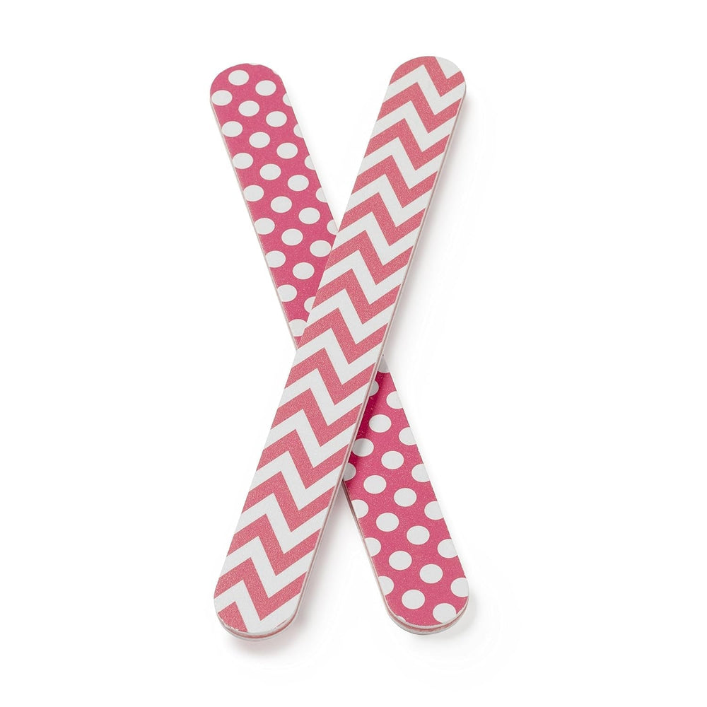 Lime à Ongles Doublée Lime à Ongles Naturelle et Artificielle Double Face Grain Moyen Forte Robuste Salon de Manucure Professionnel Pédicure 2 Pièces