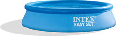 Piscine gonflable INTEX 28106EH Easy Set 2,4 m x 61,0 cm - Matériau anti-crevaison - Gonflage rapide - Capacité 513 gallons - Profondeur d'eau 45,7 cm