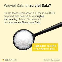 Raab Vitalfood Mélange de sel de potassium, mélange de sel minéral avec 66,7 % de chlorure de sodium (eau de Cologne) et 33 % de chlorure de potassium, le potassium est destiné à l'alimentation en eau normale d'un liquide à base de sel (dose de 1 x 200 g)