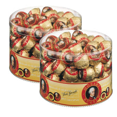 Mozartkugeln – Originaux d'Autriche – Chocolats fins au nougat et à la pâte d'amande – 825g (1 paquet)