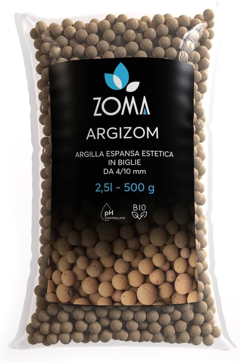 Argile expansée pour plantes en pot, petites billes d'argile pour le drainage et l'aération, argile expansée pour culture hydroponique et décorations esthétiques sans colorants chimiques - 650 g