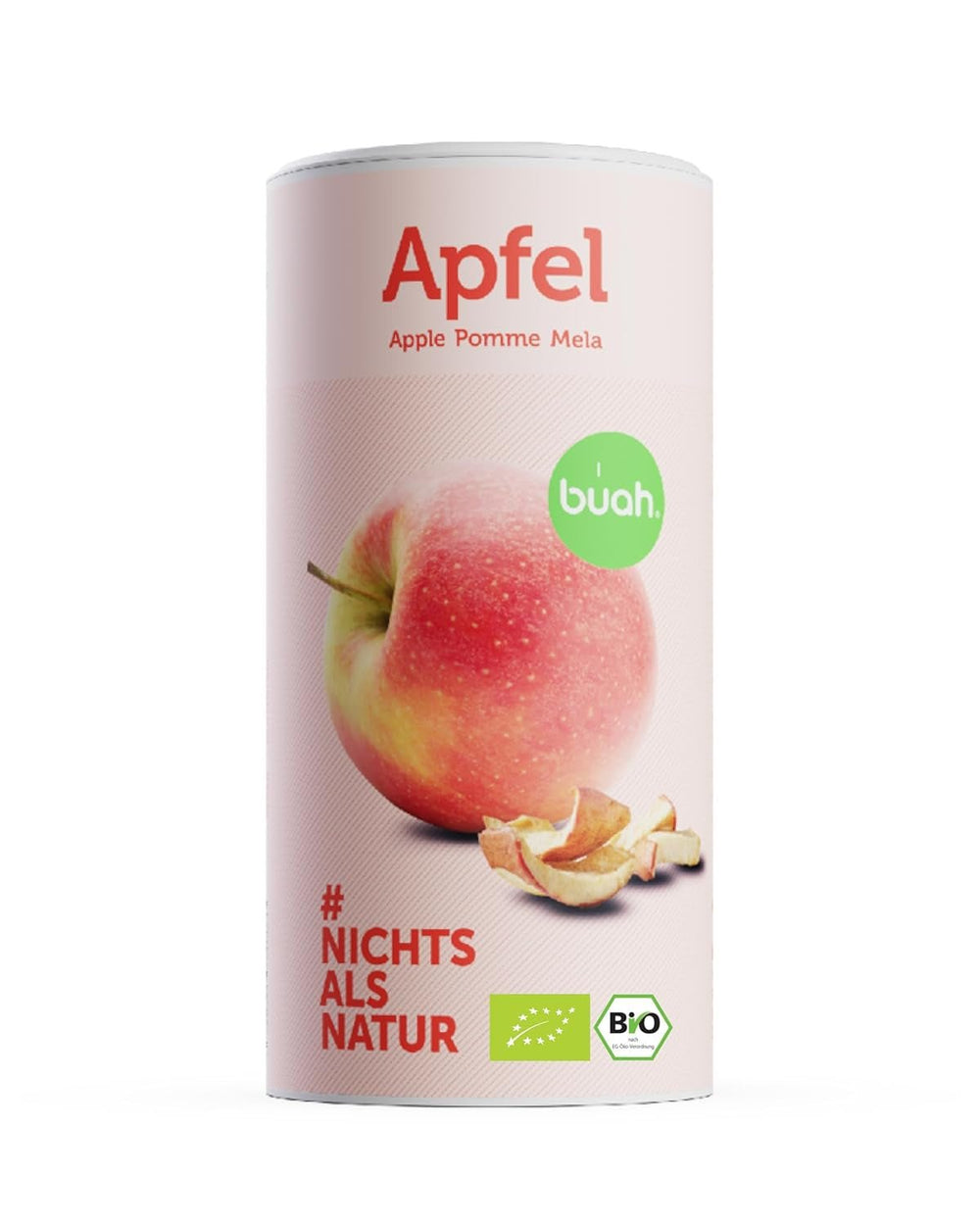 BUAH® Pommes lyophilisées biologiques | Pommes biologiques lyophilisées sans sucre ajouté | 100% fruits lyophilisés (végétalien, sans gluten, sans lactose) | Collation idéale (110g) Produits déshydratés Naty Shop 110G