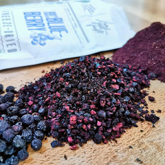 Morceaux de canneberges séchées | 100 % myrtilles sauvages lyophilisées Vaccinium Myrtillus | Poudre de myrtille sauvage Poudre de fruit de myrtille lyophilisée Myrtilles séchées lyophilisées Produits déshydratés Naty Shop